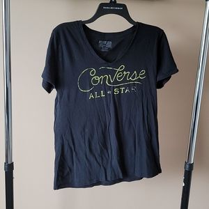 Converse all star women's v neck t-shirt